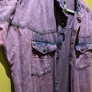 ASOS faded purple denim vest
